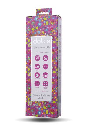 Вибратор TOYFA Dolce Leo, силикон, розовый, 16,5см