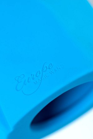 Насадка Magic Wand Genius для массажера Europe, силикон, синяя, 17 см