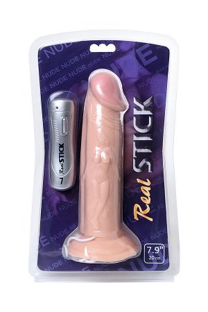 Вибратор TOYFA RealStick Nude реалистичный, PVC, телесный, 7 режимов вибрации, 19,5 см