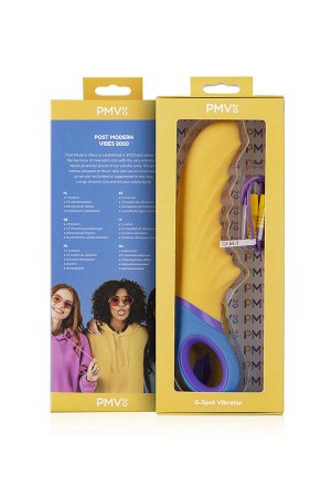 Нереалистичный вибратор PMV Tone - G-Spot, силикон, желтый, 23 см