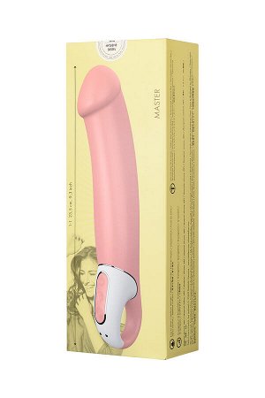 Нереалистичный вибратор Satisfyer Vibes Master, силикон, бежевый, 23,5 см.