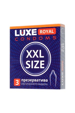 Luxe royal Презервативы Luxe, royal, XXL size, 18 см, 5,2 см, 3 шт.