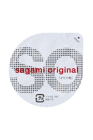 Презервативы Sagami, original 0.02, полиуретан, ультратонкие, гладкие, 19 см, 5,8 см, 2 шт.