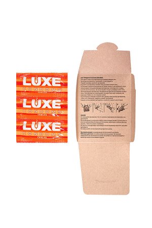 Презервативы Luxe, конверт «Тринадцатый раунд», латекс, 18 см, 5,2 см, 3 шт.