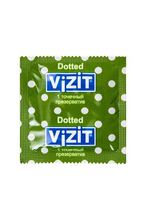 Презервативы VIZIT Dotted Точечные 12 шт, латекс, 18 см