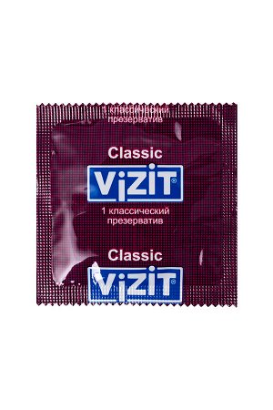 Презервативы Vizit, классические, латекс, 18 см, 5,2 см, 3 шт.
