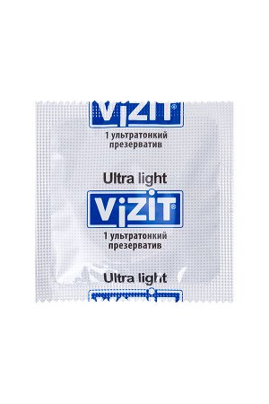 Презервативы Vizit, ультратонкие, латекс, 18 см, 5,2 см, 12 шт.