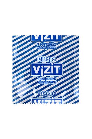 Презервативы VIZIT Ribbed Ребристые 12 шт, латекс, 18 см