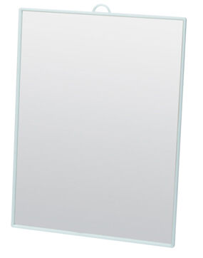 Девал, Зеркало MR027 Зеркало настольное в бирюзовой оправе на пластиковой подставке, 17.5*24 см, Dewal