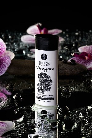 Интимный крем-лубрикант для мужчин Shunga «Дракон Сенситив» (Dragon), эффект «ледяного огня», 60 мл