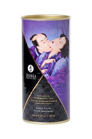 Масло для массажа Shunga Exotic Fruits, разогревающее, экзотические фрукты, 100 мл