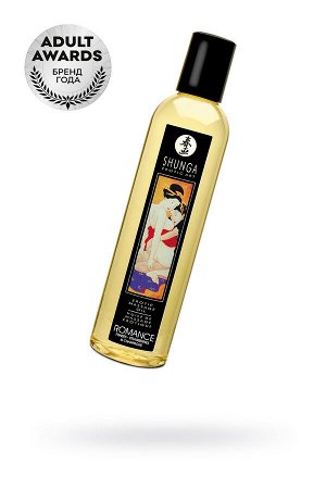 Масло массажное для тела Shunga «Романтика.Шампанское и клубника» (Romance.Sparking Strawberry)240мл