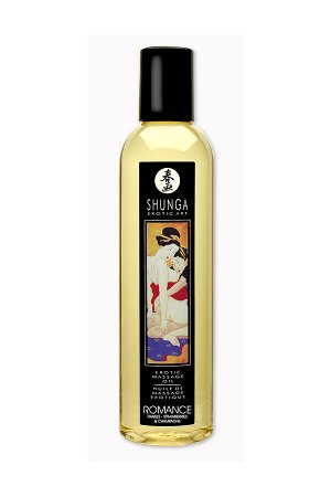 Масло массажное для тела Shunga «Романтика.Шампанское и клубника» (Romance.Sparking Strawberry)240мл