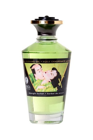 Масло для массажа Shunga Midnight Sorbet, разогревающее, щербет, 100 мл