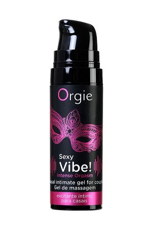 Гель для массажа ORGIE Sexy Vibe Intense Orgasm с разогревающим и охлаждающим эффектом, 15 мл