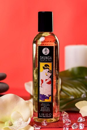 Масло массажное для тела Shunga «Инстинкт влечения.Экзотические фрукты»(Libido.Exotic Fruits), 240мл