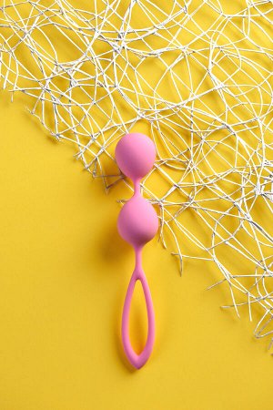 Вагинальные шарики A-Toys by TOYFA Rai, силикон, пудровый розовый, 17 см