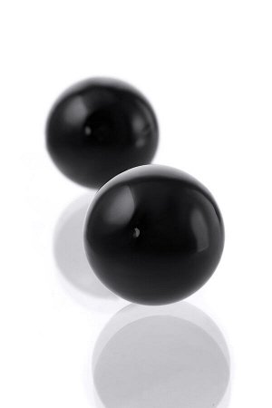 Вагинальные шарики Sexus Glass, стекло, черные, ? 3,2 см