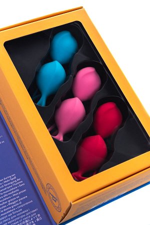 Набор вагинальных шариков Satisfyer Balls C03 Double, силикон, ассорти, ? 3 см.
