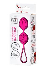 Вагинальные шарики Штучки-дрючки, cиликон, розовый, ? 3,5 см