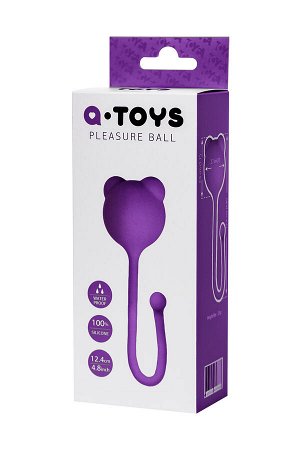 Вагинальный шарик A-Toys by TOYFA Tigo, силикон, фиолетовый, 12,4 см, ? 2,7 см