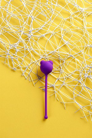 Вагинальный шарик A-Toys by TOYFA Tigo, силикон, фиолетовый, 12,4 см,  2,7 см