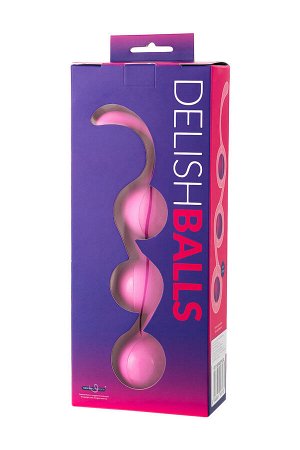 Вагинальные шарики Seven Creations, силикон, розовые,  3,5 см