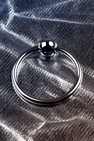 Кольцо под головку пениса Metal by TOYFA, серебряное, 2,5 см.