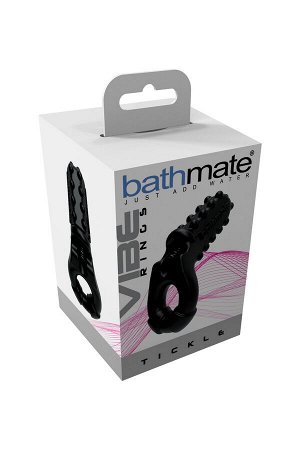 Виброкольцо на пенис Bathmate Tickle, elastomex, черный, ?5 см