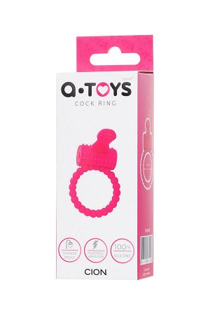 Эрекционное кольцо на пенис TOYFA  A-Toys Cion, силикон, розовый, ? 3,5 см