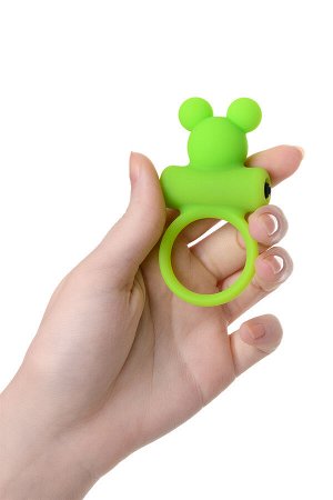 Виброкольцо на пенис A-Toys by TOYFA Chio, силикон, зеленое, 8,1 см, ? 3,1 см