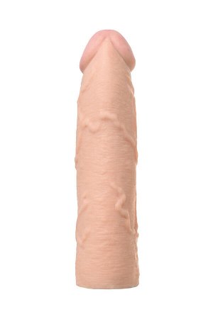 Насадка на пенис с дополнительной стимуляцией XLover by TOYFA, TPE, телесный, 16,8 см