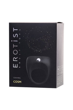 Виброкольцо Erotist Cosm, силикон, черный, 5.3 см, ? 2,7 см