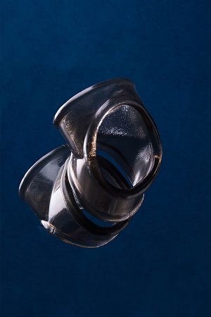 Эрекционное кольцо на пенис TOYFA XLover, Термопластичный эластомер (TPE), черный, 3,5 см