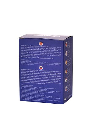 Эрекционное кольцо на пенис с вибрацией XLover by TOYFA, TPE, черный прозрачный, 7 см