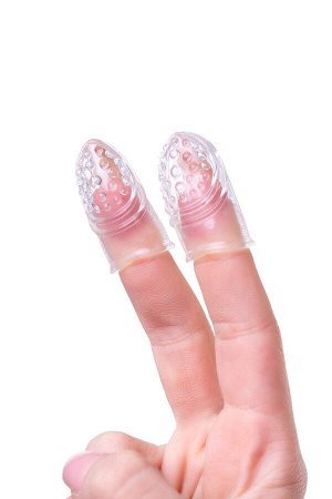 Комплект насадок на палец A-toys Favi, TPE, прозрачный, 3,5 см