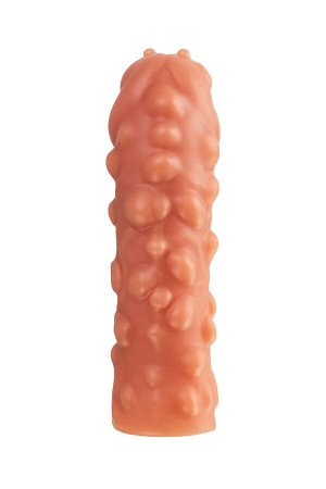 Насадка реалистичная KOKOS PENIS SLEEVE с дополнительной стимуляцией, TPE, телесная, 16.5 см