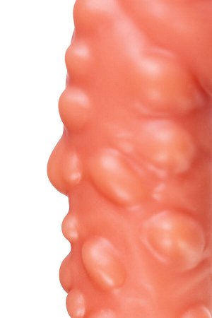 Насадка реалистичная KOKOS PENIS SLEEVE с дополнительной стимуляцией, TPE, телесная, 16.5 см