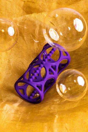 Насадка на пенис A-Toys by TOYFA Myri, силикон, фиолетовый, 7,5 см