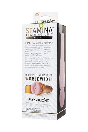 Мастурбатор FLESHLIGHT  Pink Butt Stamina,TPR, телесный, анус, 25 см