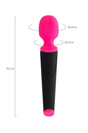 Вибростимулятор L'EROINA by TOYFA Aster, силикон, розовый, 19,5 см, ? 3,8 см