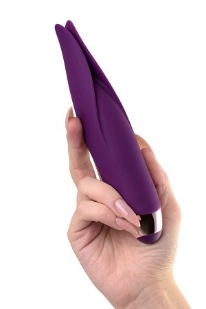 Вибростимулятор L'Eroina Flo, силикон, фиолетовый, 18,5 см