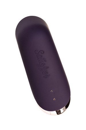 Вакуум-волновой стимулятор клитора Satisfyer Traveler, силикон, баклажан, 10,7 см