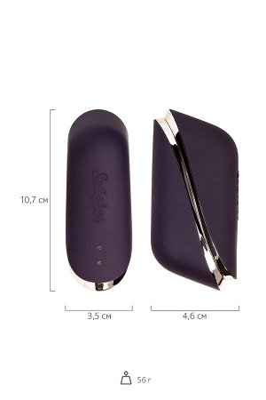 Вакуум-волновой стимулятор клитора Satisfyer Traveler, силикон, баклажан, 10,7 см