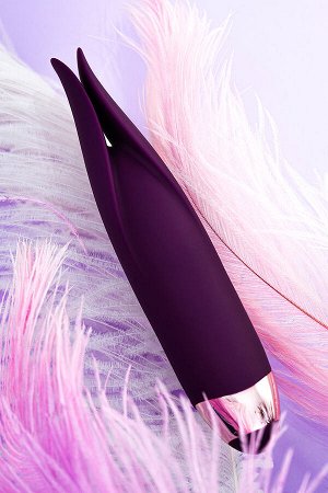 Вибростимулятор L'Eroina Flo, силикон, фиолетовый, 18,5 см