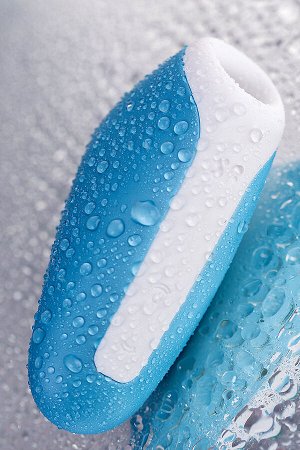 Вакуум-волновой бесконтактный стимулятор клитора Satisfyer Love Breeze, силикон, голубой, 9,5 см.