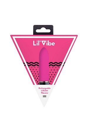 Нереалистичный вибратор Lil'Vibe, силикон, розовый, 10 см