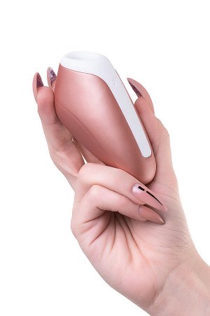 Вакуум-волновой бесконтактный стимулятор клитора Satisfyer Love Breeze, силикон, розовый, 9,5 см.