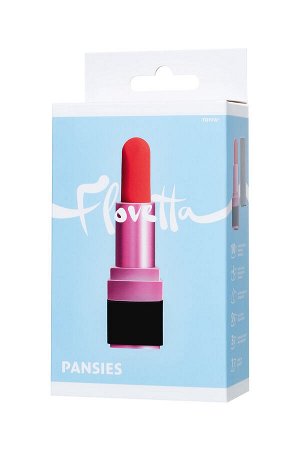 Минивибратор Flovetta by Toyfa PANSIES, ABS пластик, красный, 9 см