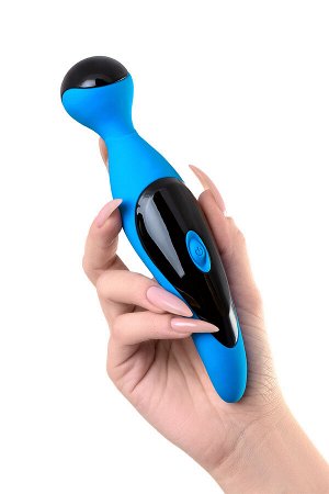 Вибростимулятор L'EROINA by TOYFA Cosmy, силикон, голубой, 18,3 см,  3,6 см